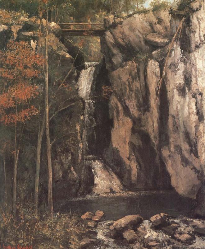 Gustave Courbet Waterfall Germany oil painting art